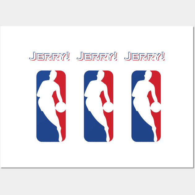 NBA - Jerry! Jerry! Jerry! Springer Wall Art by albinochicken